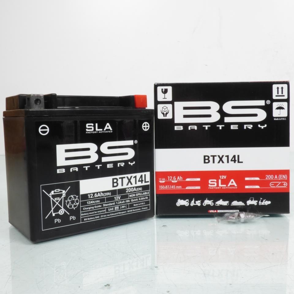 Batterie SLA BS Battery Harley Davidson 1200 Sportster résout démarrages difficiles