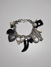 Azuni London Sterling Silver (925) Charm Braclet 14 Charms