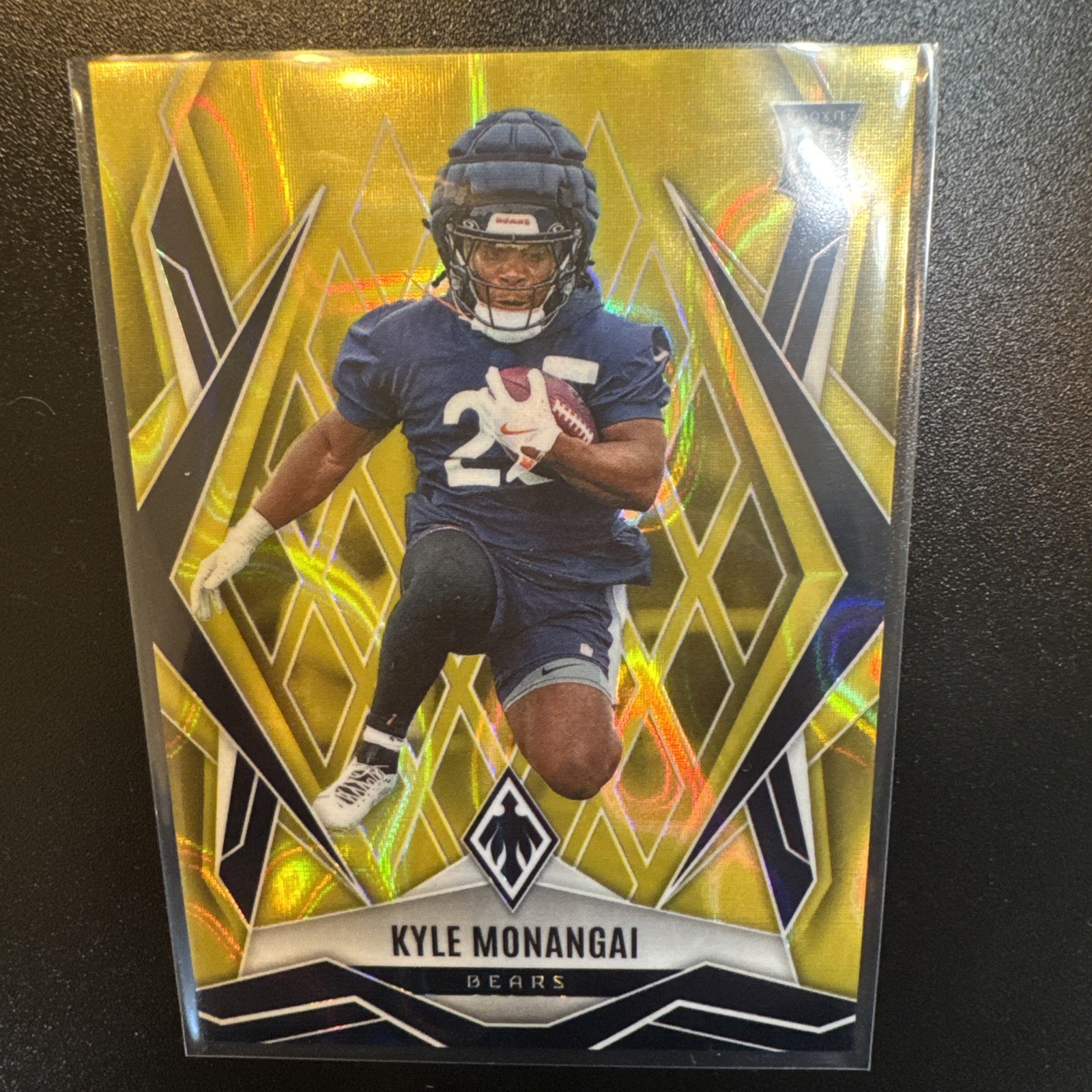 2025 Panini Phoenix - Rookies Kyle Monangai #249 Yellow Lava /125 (RC) Bears