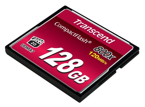 128GB Transcend 800X CompactFlash Memory Card 120MB/sec - Picture 2 of 4