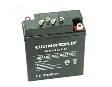Produktbild - Batterie Gelakku pas f Simson S51 S50 SR50 MZ TS150 ES150 RT125 NSU Lux 6V 11Ah