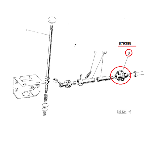 GIUNTO LEVA CAMBIO FIAT 600 D PER 879385 - Imagen 2 de 7