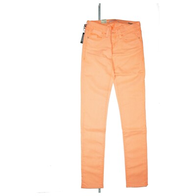 Mavi Jeans Seeerena Low Rise Super Skinny Fit Stretch W26 L34 Orange Neon New