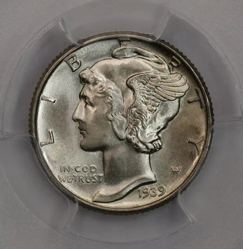 1939 Mercury Dime PCGS MS66