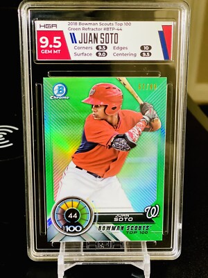 2018 Bowman - Bowman Scouts' Top 100 Juan Soto #BTP-44 Green