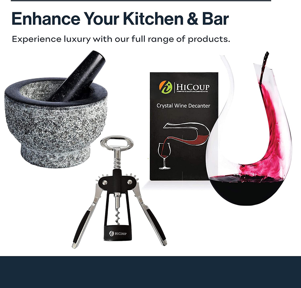 Hicoup Wine Opener Professional Corkscrews for Wine Bottles W/Foil