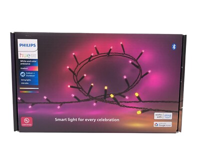 Philips Hue Smart LED 65-Foot Festavia String Lights - 250 Mini White & Color