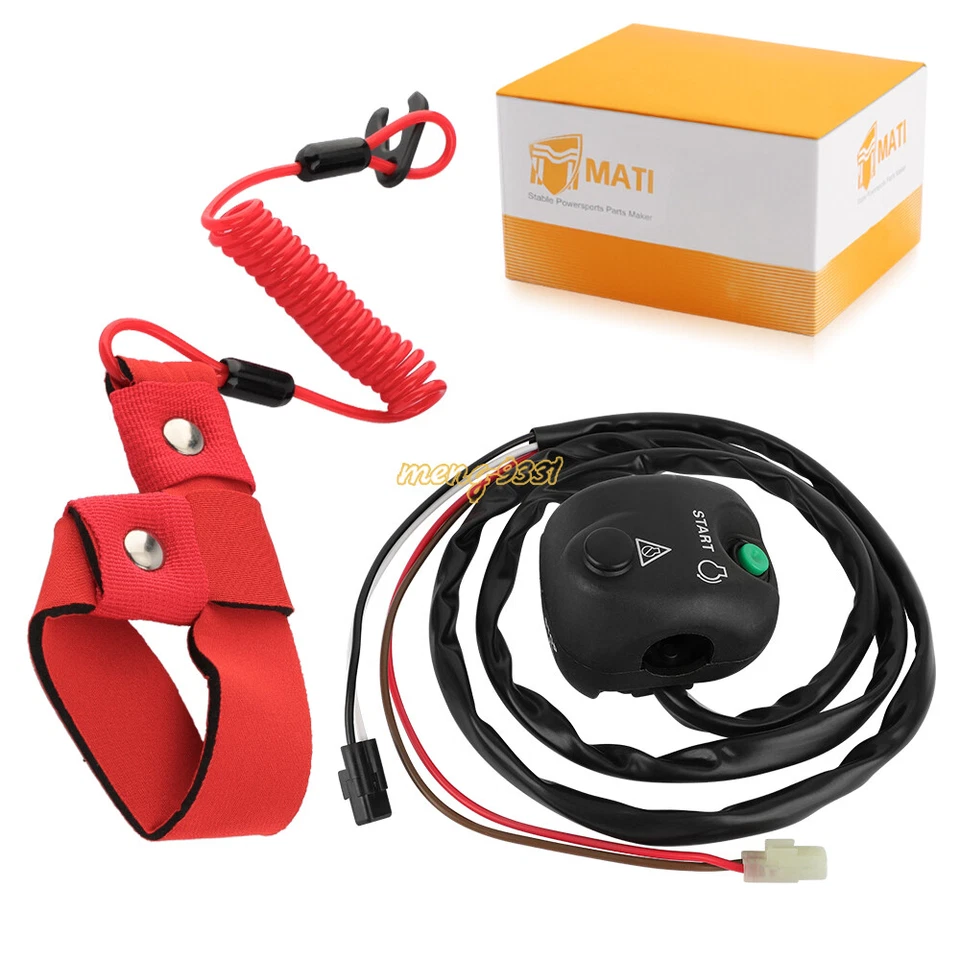 Handlebar Start Stop Switch Box &Lanyard for Yamaha WaveRunner FZS GX1800A 09-16 - Image 2 of 4