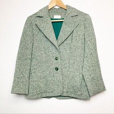 Vintage green blazer handmade sz Small