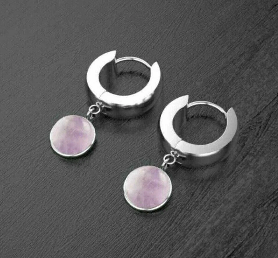 Klappcreolen Creolen Kugel Anhänger Herren Damen Edelstahl Ohrringe s2 - Bild 3 von 4