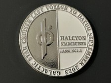 WALT DISNEY WHITE STAR-WARS PROTECTING THE GALAXY LAST VOYAGE CHALLENGE COIN