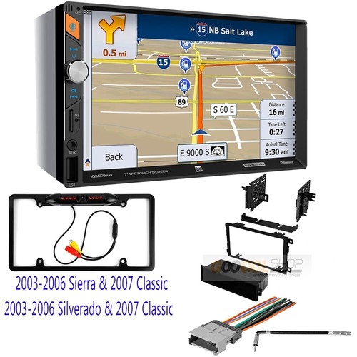 7″ Screen Navigation AM/FM Radio Bluetooth kit for 2003-2006 Sierra ...