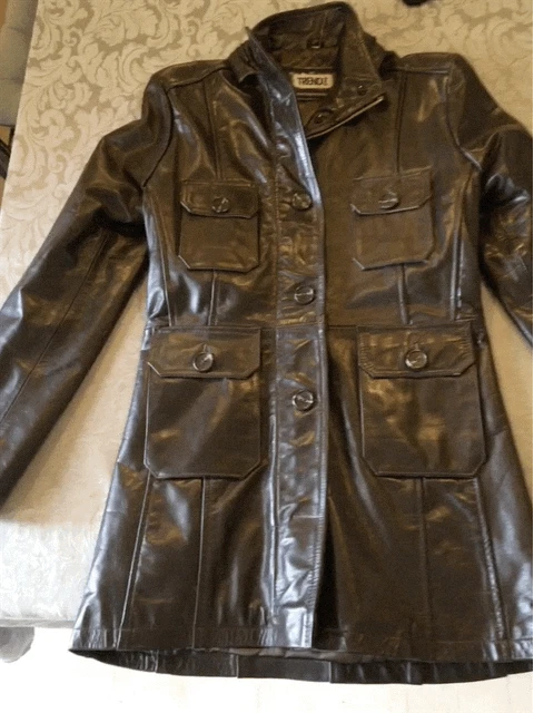 New Genuine Leather Jacket Womens Size Small Made In