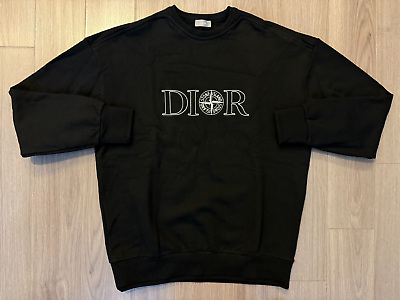 Dior x Stone Island Sweatshirt crewneck black sz M | eBay Dior x Stone Island Sweatshirt crewneck black sz M | eBay