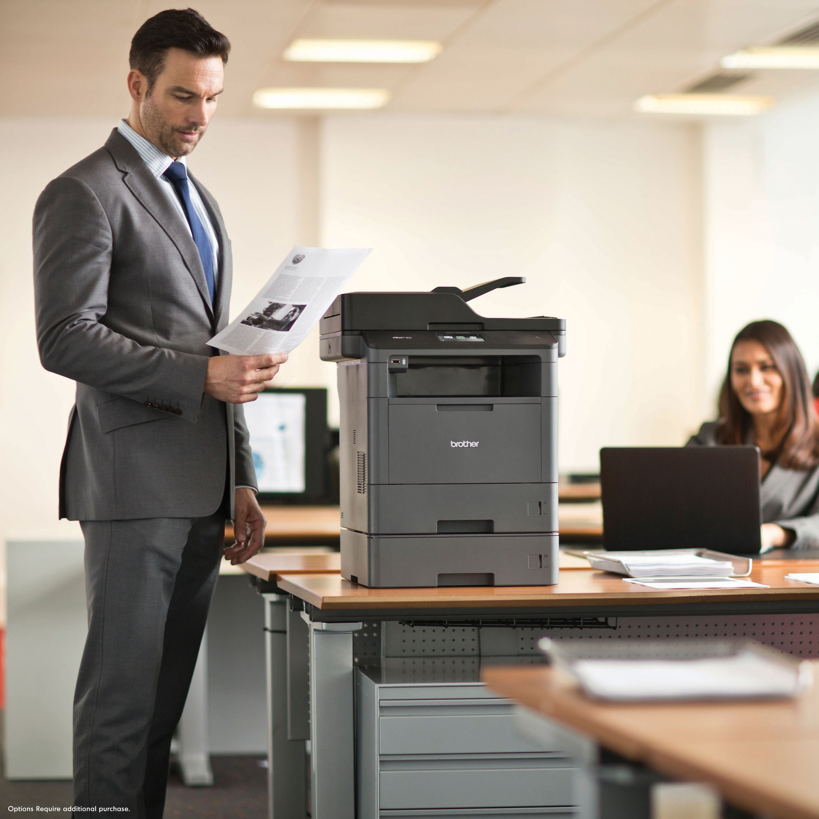 Brother MFCL5705DW Wireless BlackandWhite AllinOne Laser Printer
