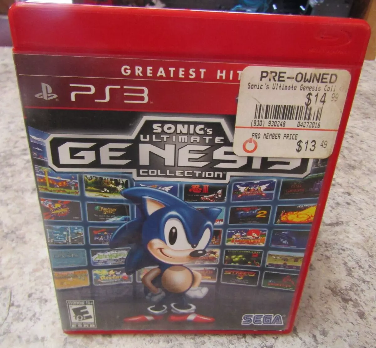  Sonic's Ultimate Genesis Collection (Greatest Hits) -  PlayStation 3 : Sega of America Inc: Video Games