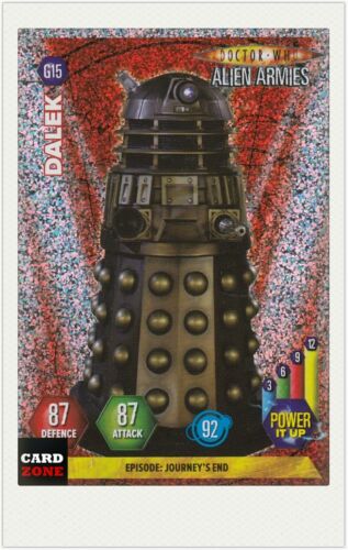 PANINI DOCTOR WHO ALIEN ARMIES TRADING CARD GLITTER FOIL CARD G15 - Photo 1 sur 1