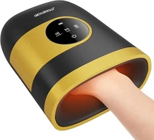CINCOM Upgraded Hand Massager, Cordless Hand Massager with Heat and Compression