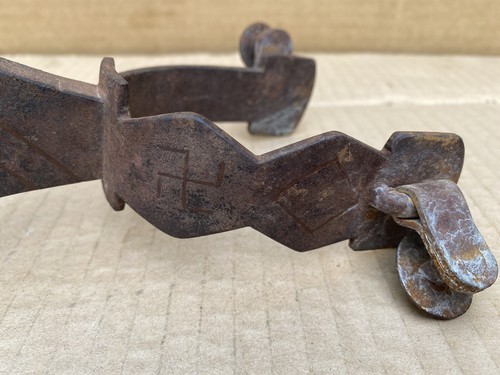 WW1-2 German Military Handmade Spur-Spurs Blacksmith Spur - Picture 4 of 6