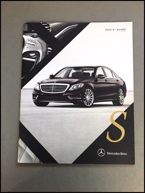 2016 Mercedes Benz S-Class 30-page Car Brochure Catalog - S550