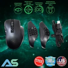 Razer Naga V2 Pro Wireless Focus Pro 30K Optical Sensor DPI MMO Gaming Mouse 🐍