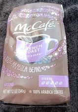 2 Pc McCafe French Roast, Dark Roast Ground Coffee, 12 oz Bag (SEE PICS) (CO2)