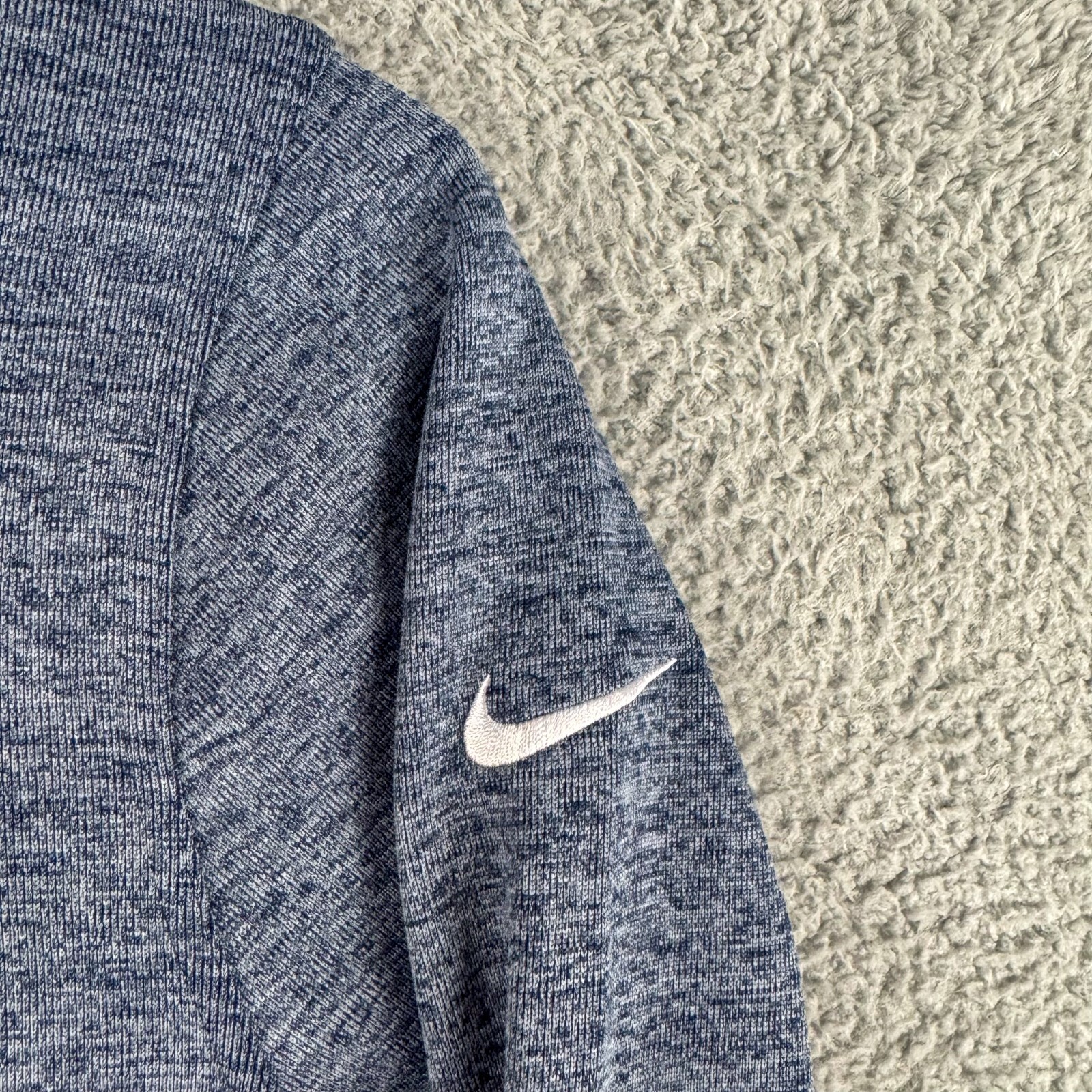 Nike Jacket Mens XXL Blue Fleece 1/4 Zip Athletic Outdoor Gym Marcal FD9892 451