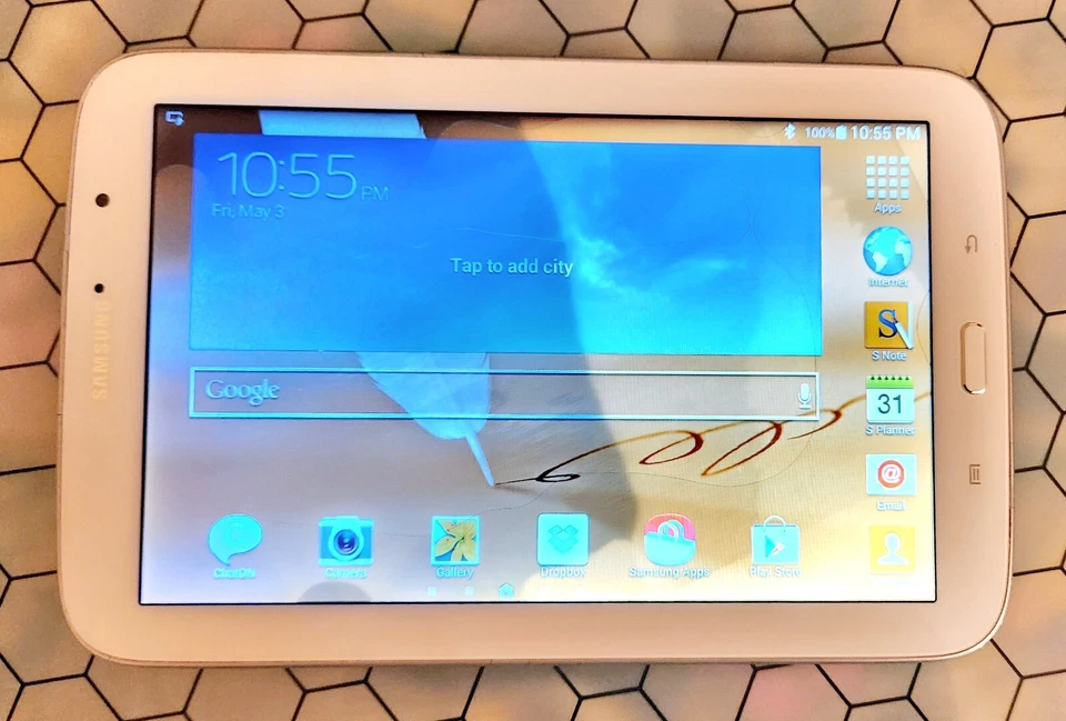 Samsung Galaxy Note 8.0 GT-N5110 Wi-Fi 8.0in 16GB White working - damaged screen - Image 4 of 4