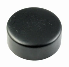 TWO Unbranded 54mm I.D. Felt-Lined Hard Plastic Lens Caps