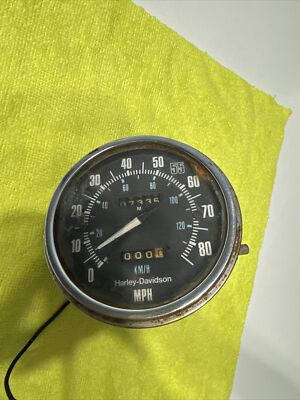 Original Harley Davidson Shovelhead Speedometer Speedo Gauge | eBay