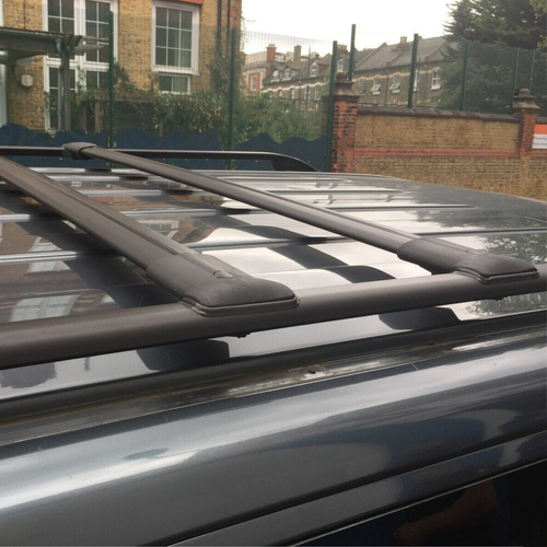 Roof Rack Cross Bars Black Set for BMW 3 Series E91 Touring 2005-2012 - Picture 7 of 15