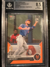 2021 Topps Now Road Opening Day OD257 Michael Conforto /5  BGS 8.5 POP 1