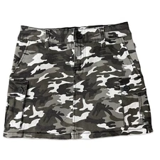TRIPP CAMO CARGO ROCKER SKIRT GOTHIC PUNK ARMY MOTO BIKER RAVE TECHNO SKATE SEXY