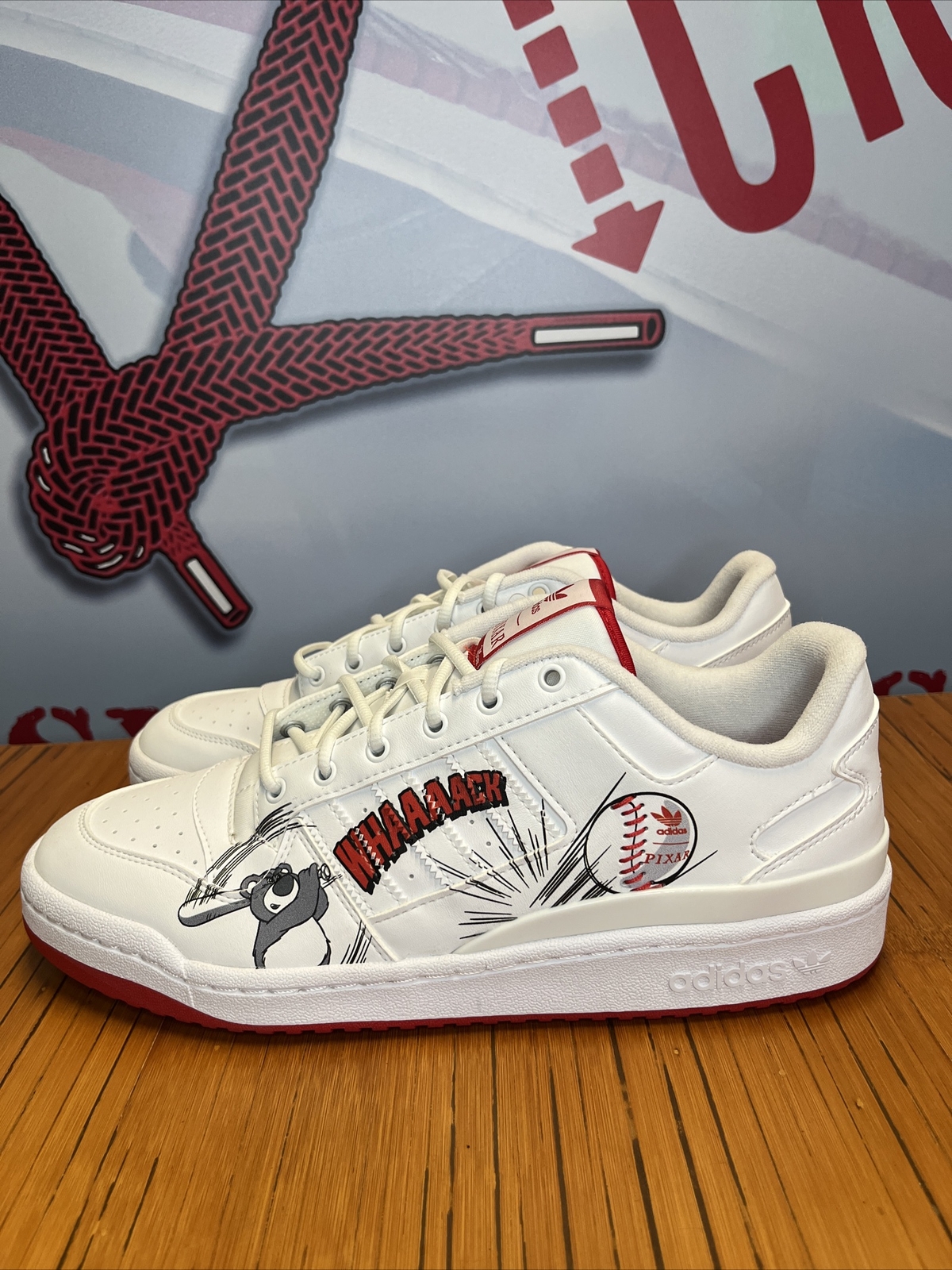 Adidas X Disney Pixar Forum Low “White Scarlet Red” Men's Size 11 (GX0991)  NEW | eBay