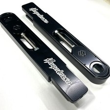 CLEARANCE! BLACK CONTRAST SWINGARM EXTENSIONS 6-13" OVER 99-24 SUZUKI HAYABUSA