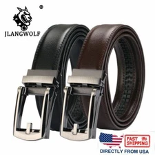 Genuine Leather Belt For Men Ratchet Belt Autonomic Belt Buckle