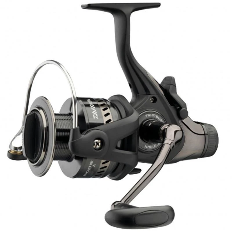 Daiwa Emcast BR 5000A Freilauf Angelrolle + Doppel-Kurbel + Alu Ersatzspule
