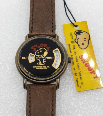 Snoopy Jump hour VTG 1985 Watch Rare Determined Prod Inc San