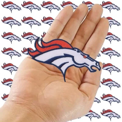 Wholesale CO Denver Broncos Logo Size 4.3"x2.3" Sew Embroidered Iron on Patches - Image 1 of 4