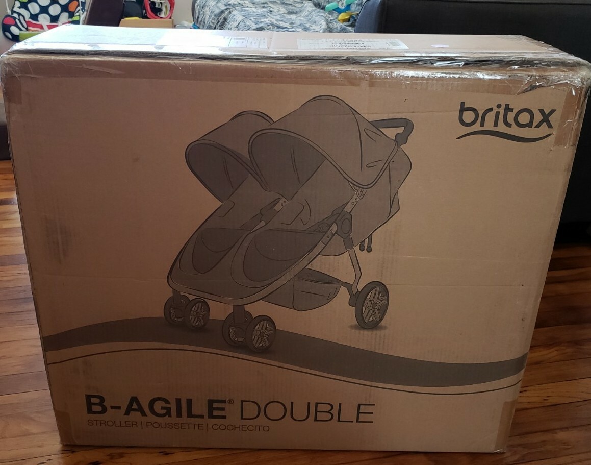 britax 2017 b agile double stroller red