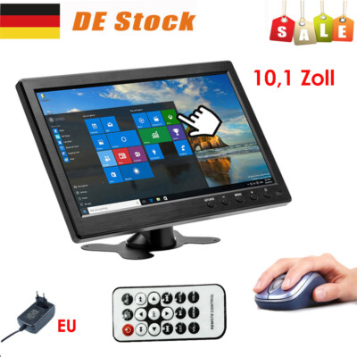 10.1 Zoll HD Display Bildschirm PC Auto Monitor CCTV AV/BNC/VGA/HDMI Speaker
