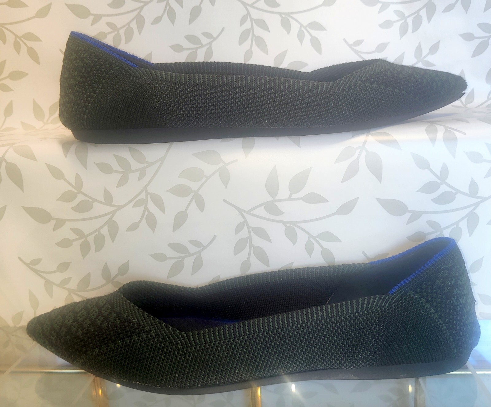 Rothys The Point Rare Lapis Python Green Flats Wo… - image 4