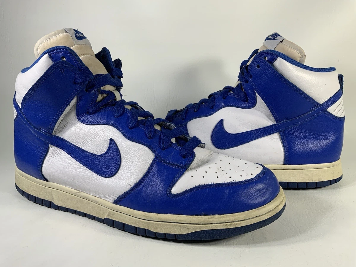 Nike Dunk High Qs Kentucky Blue Varsity Royal White Mens Size 11.5 850477-100