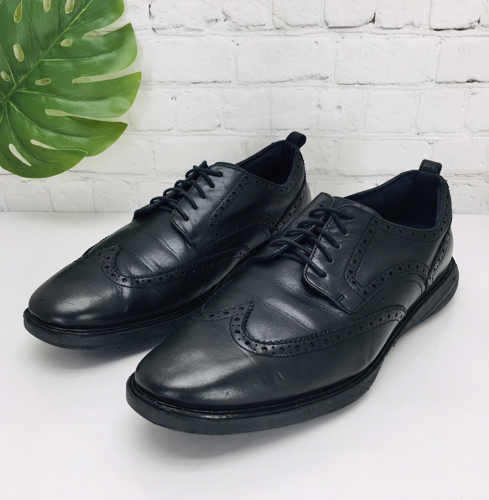 SAOLA Sneakers casual Cole Haan Grand os Oxford a coda di rondine da uomo 13 M in pelle nera