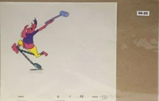 Back To The Future Original Production Drawing And Cel 96-20 Used Cond.