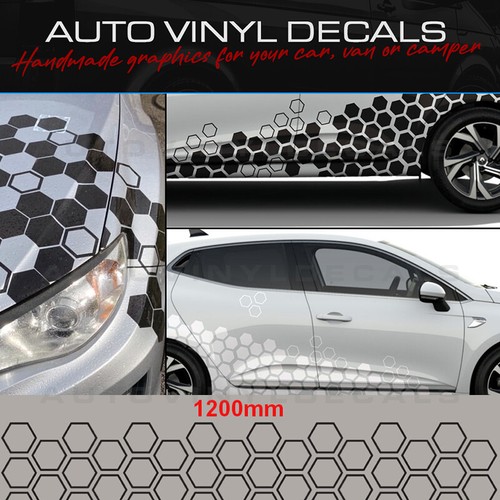 Hex Styling Hexagon Car Wrap Graphic Sheet Premium Vinyl
