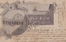 MONTECASSINO: Un Saluto da    i tre cortili   1897