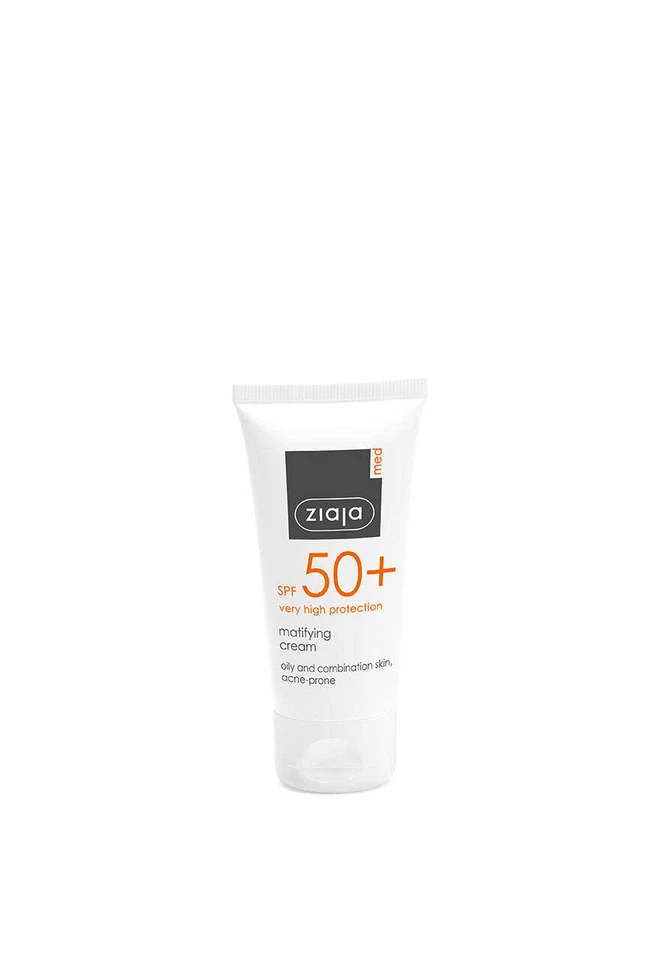 Ziaja Med Spf 50+ Matifying Cream/Oily & Combination Skin, Acne Prone 50Ml OFFIC