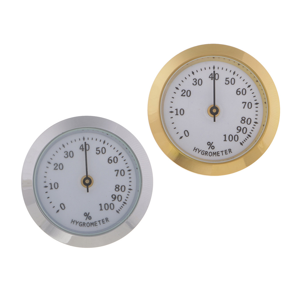Hygrometer  Humidifier  Box Accessory DIY Golden