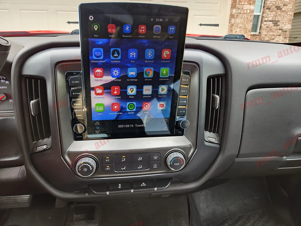 Android 14 Car Stereo for GMC Sierra 1500 2500 3500 2013 2014 2015 2016-2018 - Image 3 of 4